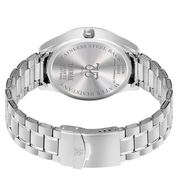 Dusto_Quartz_1307_Day_Date_Black_Dial_Steel_Analog_Watch_For_Men