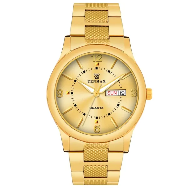 Aura_Quartz_3018_Day_Date_Black_Dial_Gold_Analog_Watch_For_Men