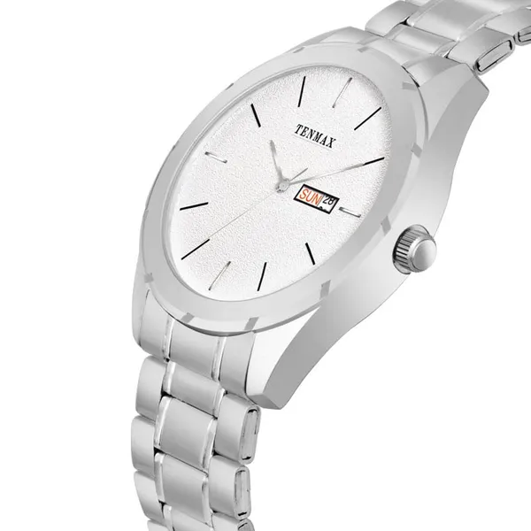 Dusto_Quartz_1307_Day_Date_Black_Dial_Steel_Analog_Watch_For_Men