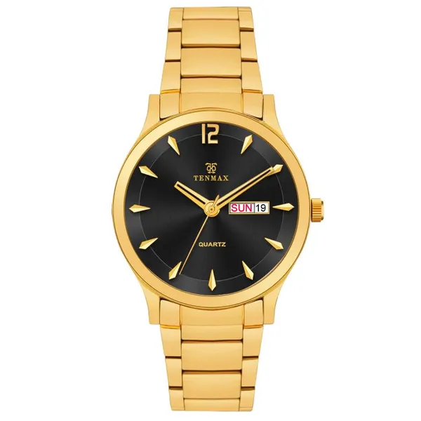 Aura_Quartz_3011_Day_Date_Black_Dial_Gold_Analog_Watch_For_Men