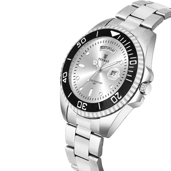 Submarine_6110_Day_Date_Men_S_Watch_Quartz_Analog_Day_Date_Display_All_Stainless_Steel_Water_Resistance_Dress_Watch