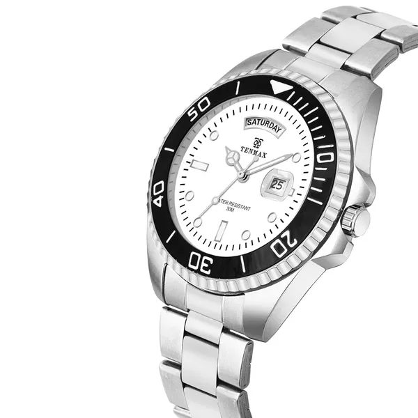 Submarine_6110_Day_Date_Men_S_Watch_Quartz_Analog_Day_Date_Display_All_Stainless_Steel_Water_Resistance_Dress_Watch