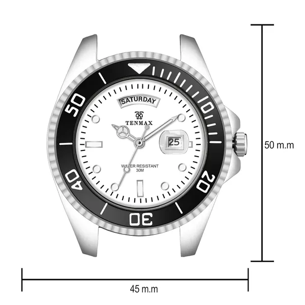 Submarine_6110_Day_Date_Men_S_Watch_Quartz_Analog_Day_Date_Display_All_Stainless_Steel_Water_Resistance_Dress_Watch