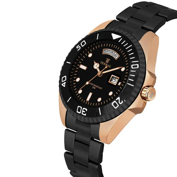 Submarine_6110_Men_S_Day_Date_Watch_All_Black_Stainless_Steel_Quartz_Water_Resistant_Men_S_Watch
