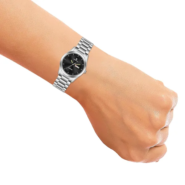 Steelfusion_1237_Men_S_All_Black_Watch_Day_Date_Quartz_Analog_Luminous_Hands_Stainless_Steel_Water_Resistance_Casual_Dress_Watch