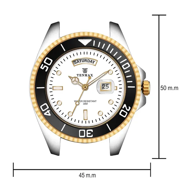 Submarine_6110_Men_S_Watch_Day_Date_Quartz_Movement_Two_Tone_Stainless_Steel_Water_Resistant_Luxury_Classic_Dress_Watch