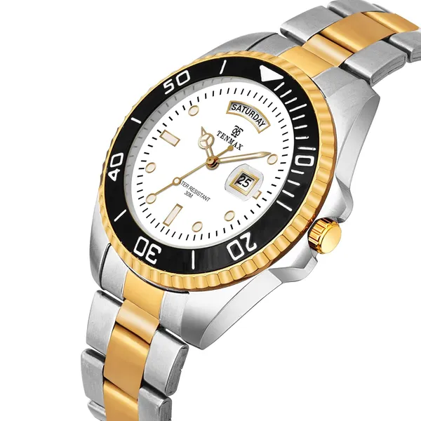 Submarine_6110_Men_S_Watch_Day_Date_Quartz_Movement_Two_Tone_Stainless_Steel_Water_Resistant_Luxury_Classic_Dress_Watch