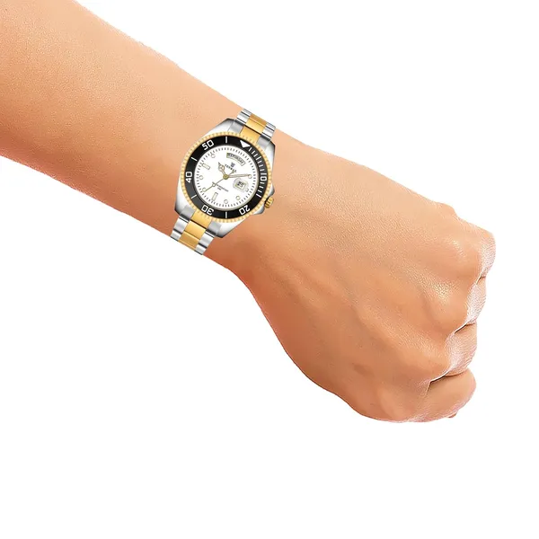 Submarine_6110_Men_S_Watch_Day_Date_Quartz_Movement_Two_Tone_Stainless_Steel_Water_Resistant_Luxury_Classic_Dress_Watch