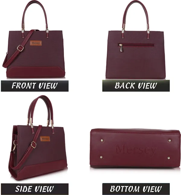 Maroon_Pu_Leatherette_Sling_Bag_Casual_Evening_Party_Formal_For_Women