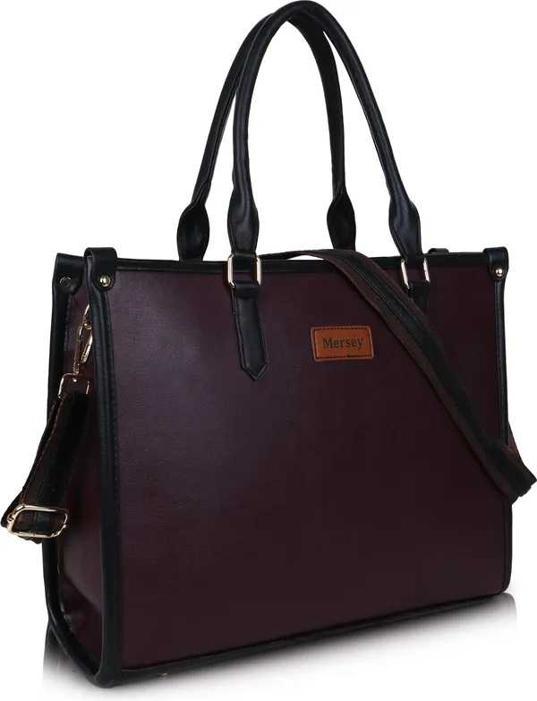 Burgundy_Pu_Handbag_Formal_Casual_For_Women