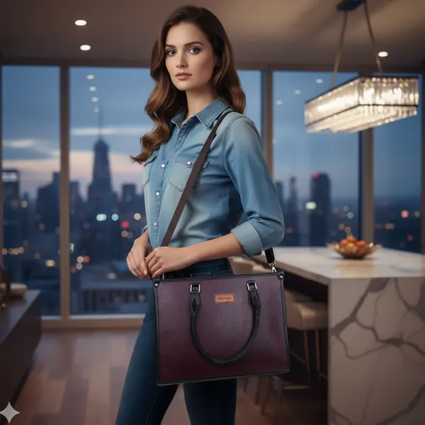 Burgundy_Pu_Handbag_Formal_Casual_For_Women