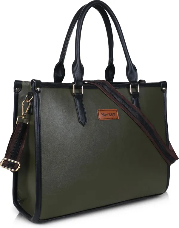 Green_Pu_Handbag_Formal_Casual_For_Women