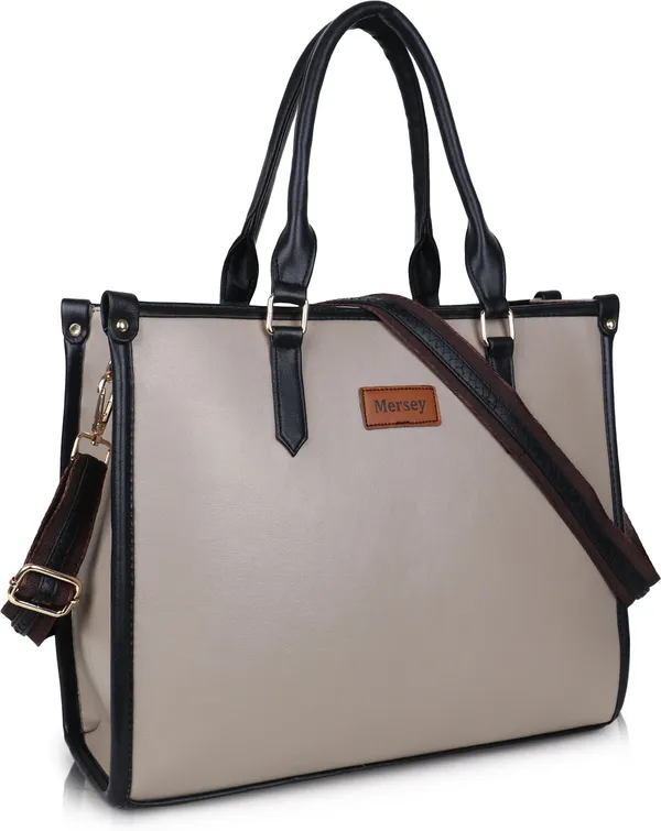 Grey_Pu_Handbag_Formal_Casual_For_Women