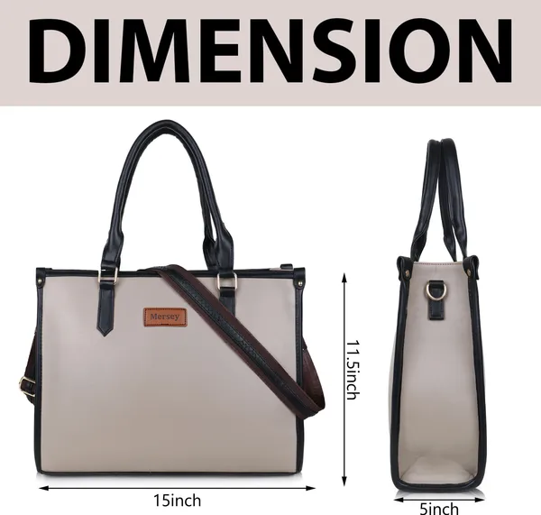 Grey_Pu_Handbag_Formal_Casual_For_Women