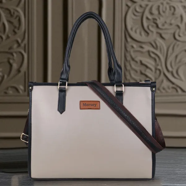 Grey_Pu_Handbag_Formal_Casual_For_Women