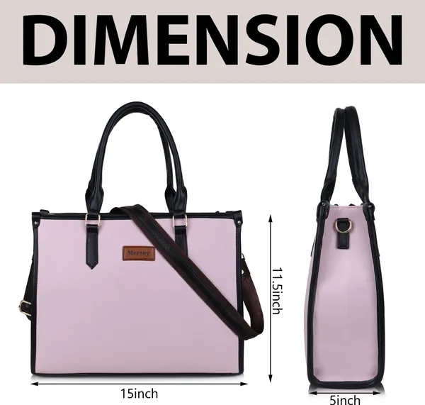 Pink_Pu_Handbag_Formal_Casual_For_Women