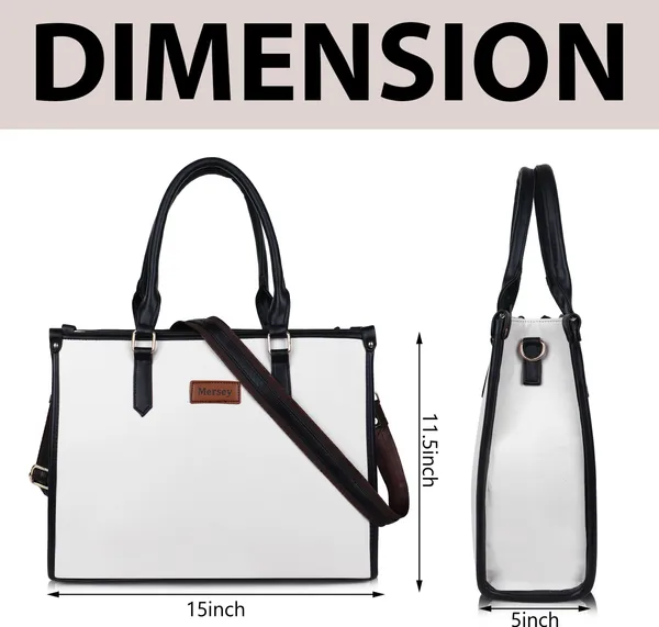 White_Pu_Handbag_Formal_Casual_For_Women