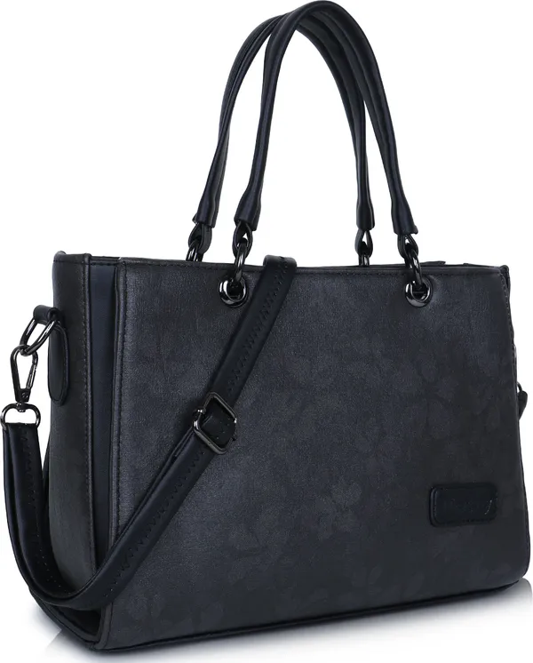 Black_Pu_Rexine_Sling_Bag_Casual_Evening_Party_Festive_Formal_Travel_For_Women