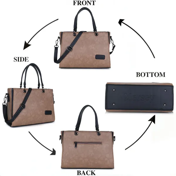 Brown_And_Black_Pu_Rexine_Sling_Bag_Casual_Evening_Party_Festive_Formal_Travel_For_Women