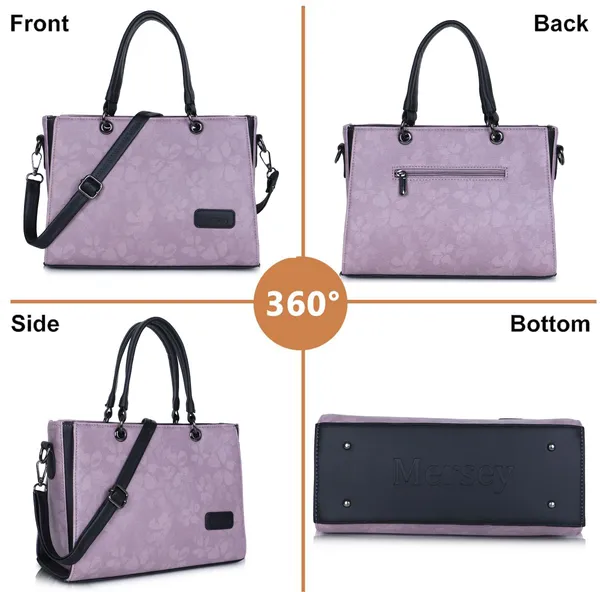 Lavender_And_Black_Pu_Rexine_Sling_Bag_Casual_Evening_Party_Festive_Formal_Travel_For_Women