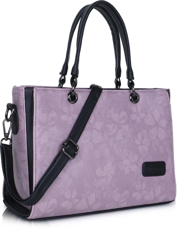 Lavender_And_Black_Pu_Rexine_Sling_Bag_Casual_Evening_Party_Festive_Formal_Travel_For_Women