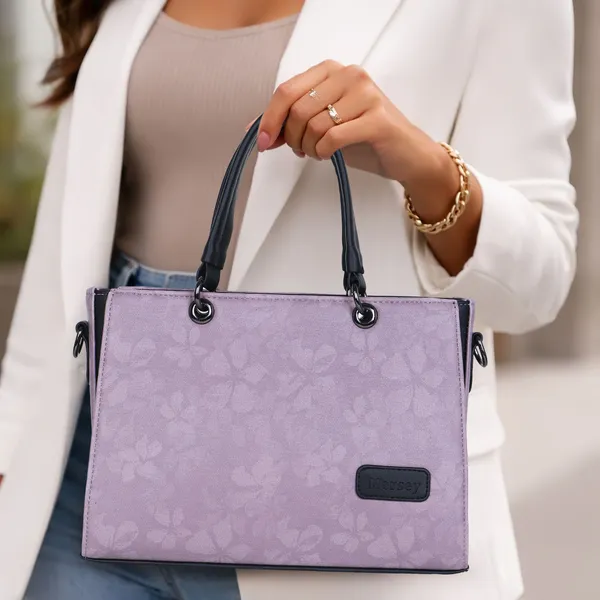 Lavender_And_Black_Pu_Rexine_Sling_Bag_Casual_Evening_Party_Festive_Formal_Travel_For_Women