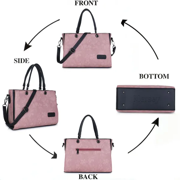 Pink_And_Black_Pu_Rexine_Sling_Bag_Casual_Evening_Party_Festive_Formal_Travel_For_Women