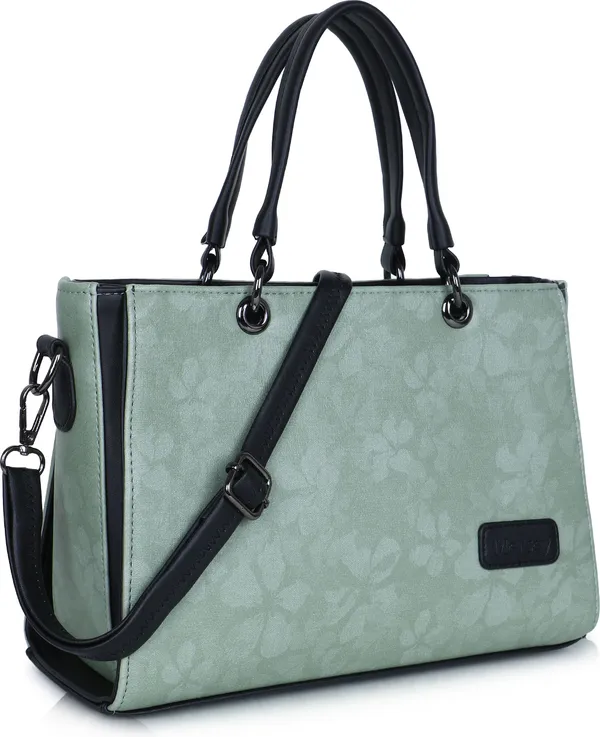 Green_And_Black_Pu_Rexine_Sling_Bag_Casual_Evening_Party_Festive_Formal_Travel_For_Women