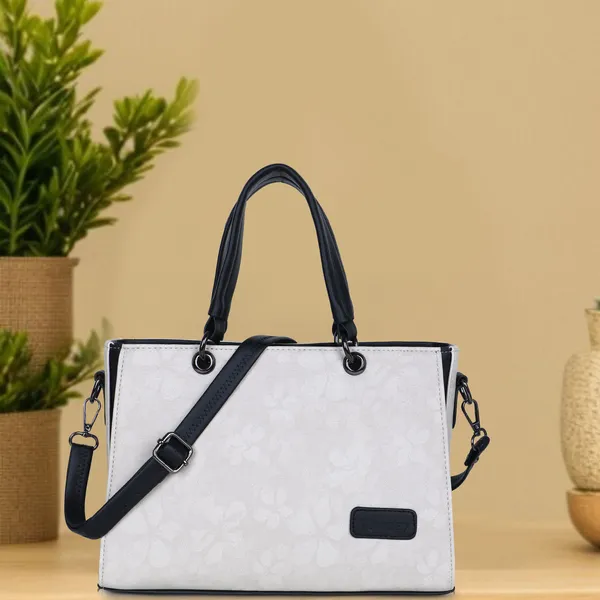 White_And_Black_Pu_Rexine_Sling_Bag_Casual_Evening_Party_Festive_Formal_Travel_For_Women
