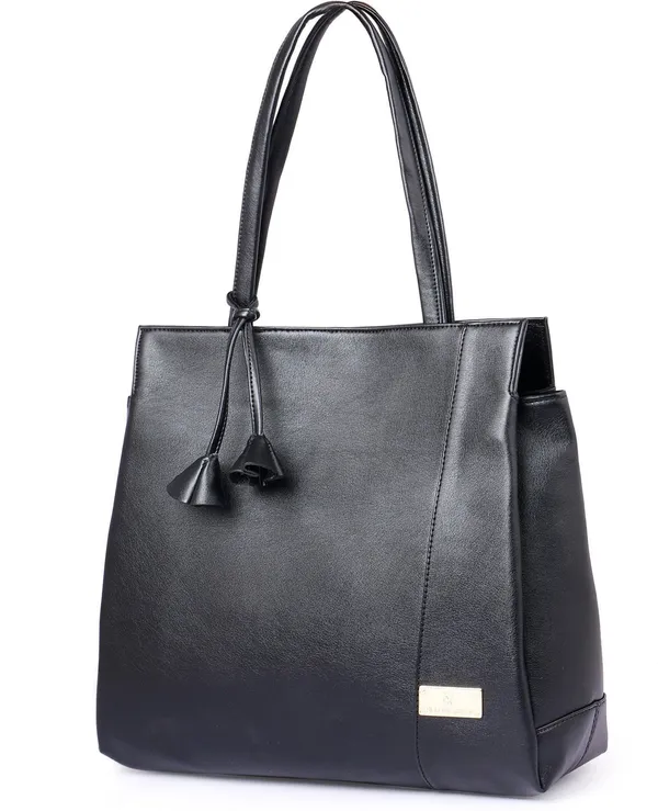 Black_Pu_Hand_Held_Bag_Casual_For_Women