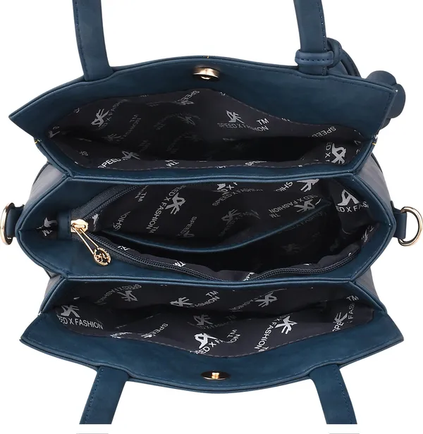 Blue_Pu_Hand_Held_Bag_Casual_For_Women