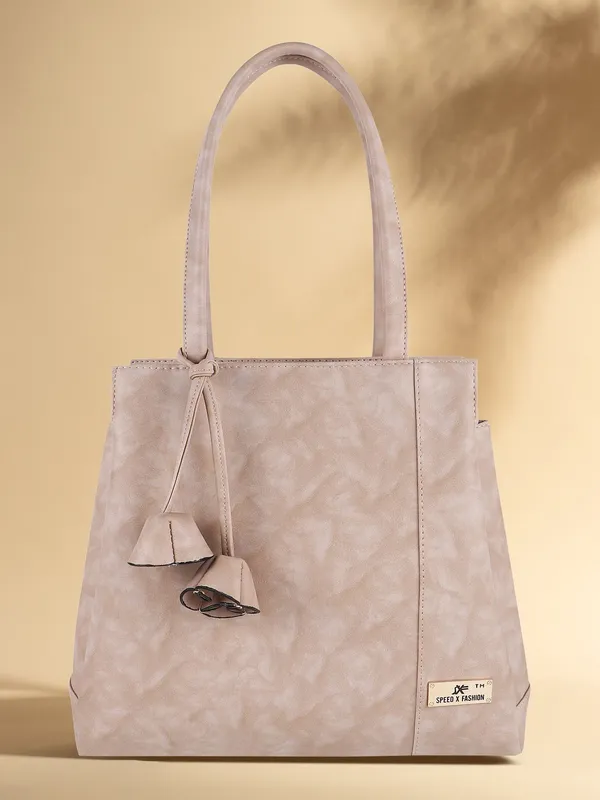 Beige_Pu_Hand_Held_Bag_Casual_For_Women