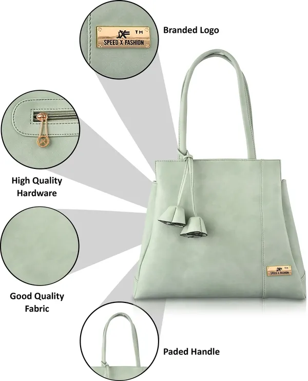 Green_Pu_Hand_Held_Bag_Casual_For_Women
