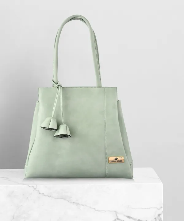 Green_Pu_Hand_Held_Bag_Casual_For_Women