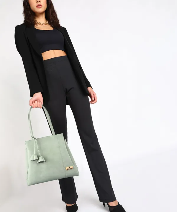 Green_Pu_Hand_Held_Bag_Casual_For_Women