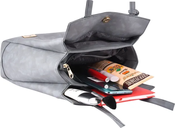 Grey_Pu_Hand_Held_Bag_Casual_For_Women