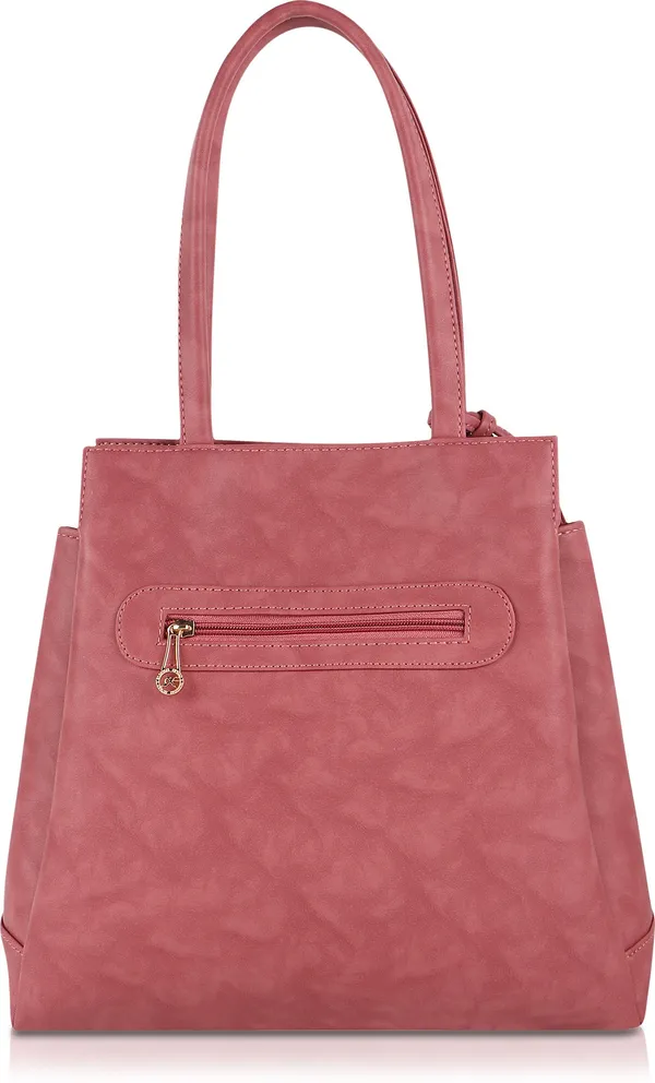 Pink_Pu_Hand_Held_Bag_Casual_For_Women