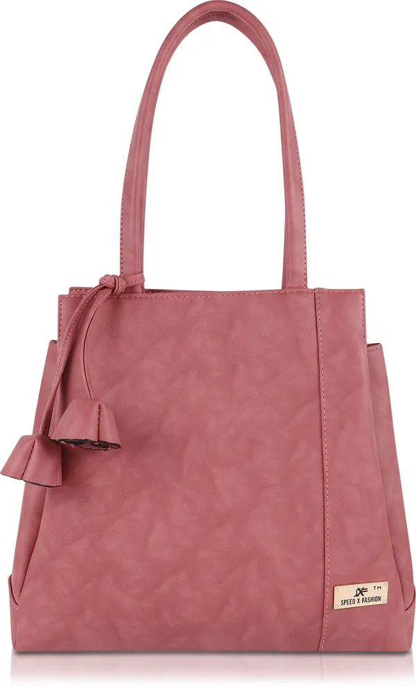 Pink_Pu_Hand_Held_Bag_Casual_For_Women