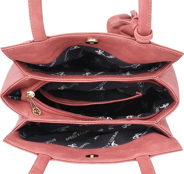Pink_Pu_Hand_Held_Bag_Casual_For_Women