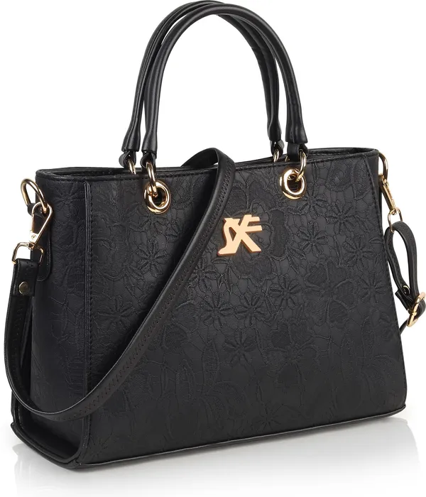 Black_Artificial_Leather_Sling_Bag_Casual_Evening_Party_Festive_Formal_For_Women