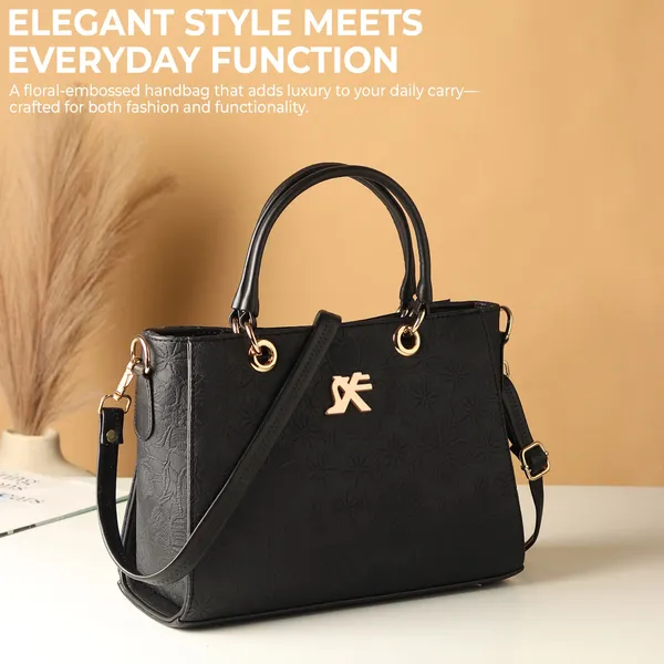 Black_Artificial_Leather_Sling_Bag_Casual_Evening_Party_Festive_Formal_For_Women