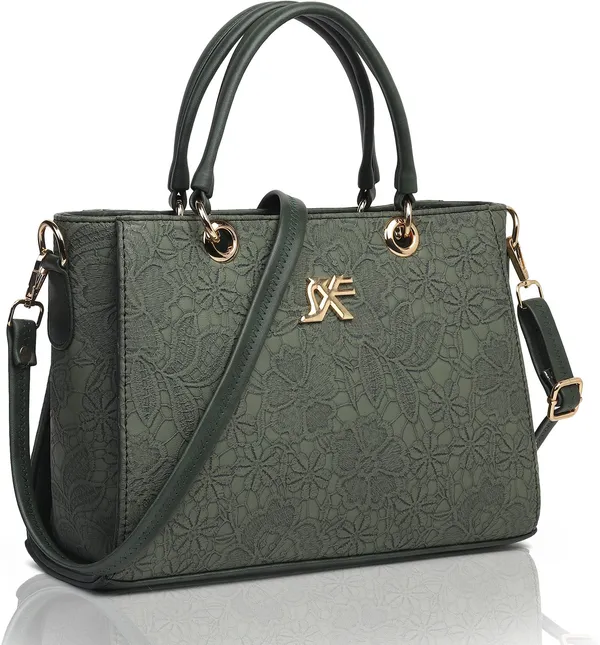Green_Artificial_Leather_Sling_Bag_Casual_Evening_Party_Festive_Formal_For_Women