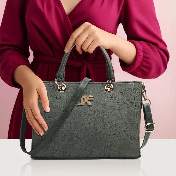 Green_Artificial_Leather_Sling_Bag_Casual_Evening_Party_Festive_Formal_For_Women