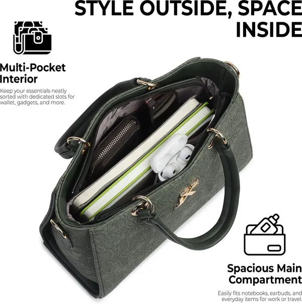 Green_Artificial_Leather_Sling_Bag_Casual_Evening_Party_Festive_Formal_For_Women
