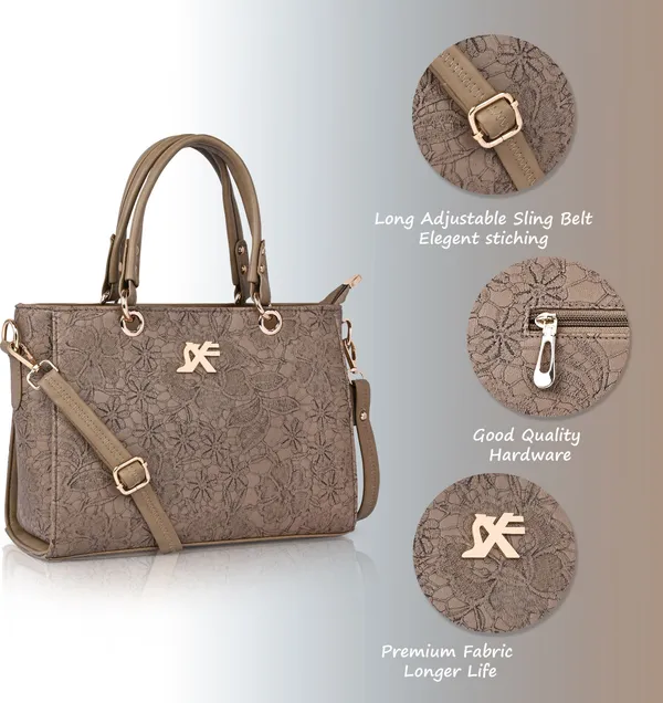 Khaki_Artificial_Leather_Sling_Bag_Casual_Evening_Party_Festive_Formal_For_Women