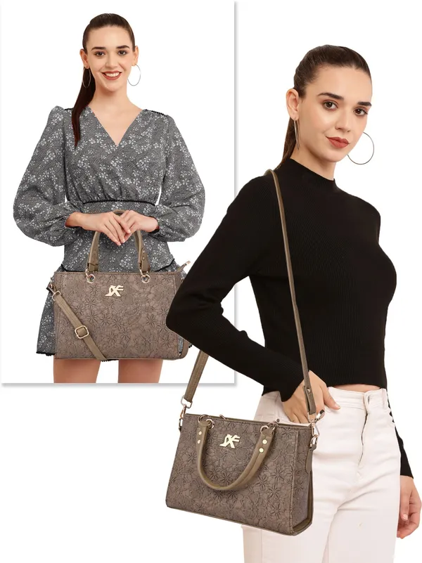 Khaki_Artificial_Leather_Sling_Bag_Casual_Evening_Party_Festive_Formal_For_Women