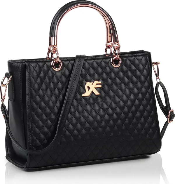 Black_Artificial_Leather_Handbag_Casual_Formal_Festive_For_Women