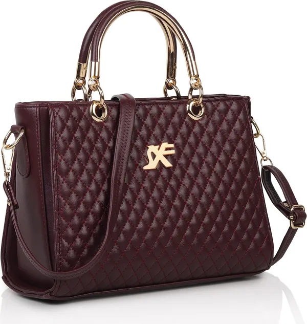 Maroon_Artificial_Leather_Handbag_Casual_Formal_Festive_For_Women