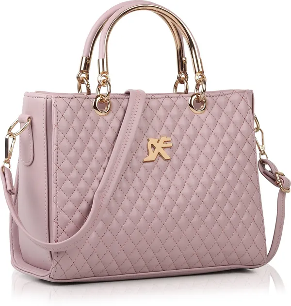 Pink_Artificial_Leather_Handbag_Casual_Formal_Festive_For_Women