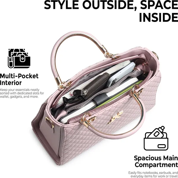 Pink_Artificial_Leather_Handbag_Casual_Formal_Festive_For_Women